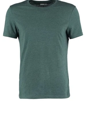 T-shirt basic Pier One zielony melanż