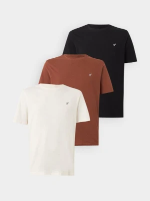 T-shirt basic Pier One By Zalando beżowy