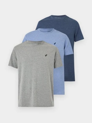 T-shirt basic Pier One granatowy melanż