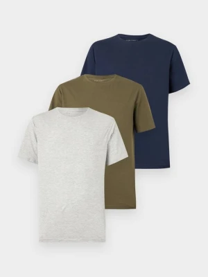 T-shirt basic Pier One jasnoszary melanż