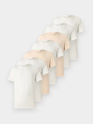 T-shirt basic Pier One By Zalando mleczny