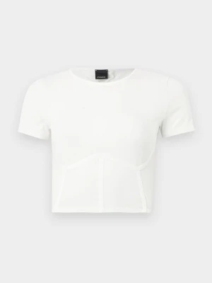 T-shirt basic Pinko biały