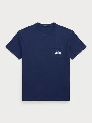 T-shirt basic Polo Ralph Lauren niebieski