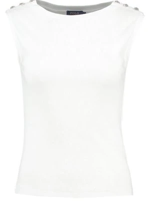 T-shirt basic Polo Ralph Lauren biały