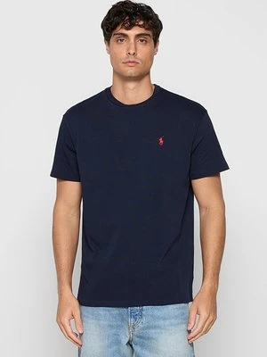 T-shirt basic Polo Ralph Lauren granatowy