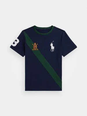 T-shirt basic Polo Ralph Lauren granatowy