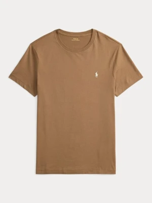 T-shirt basic Polo Ralph Lauren brązowy