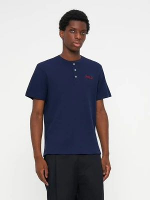 T-shirt basic Polo Ralph Lauren ciemnoniebieski