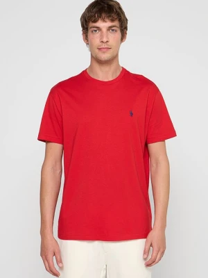 T-shirt basic Polo Ralph Lauren czerwony
