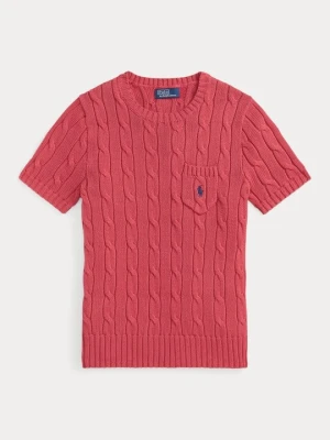 T-shirt basic Polo Ralph Lauren czerwony