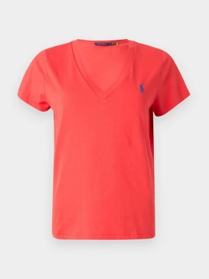 T-shirt basic Polo Ralph Lauren czerwony