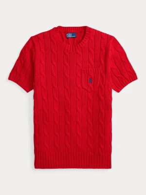 T-shirt basic Polo Ralph Lauren czerwony