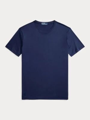 T-shirt basic Polo Ralph Lauren granatowy