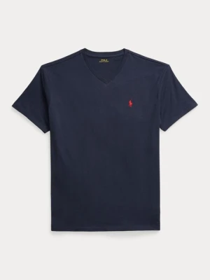 T-shirt basic Polo Ralph Lauren granatowy