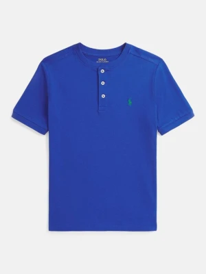 T-shirt basic Polo Ralph Lauren granatowy