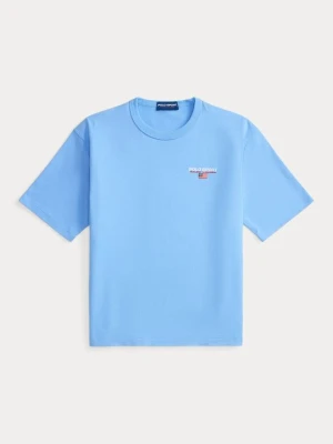 T-shirt basic Polo Ralph Lauren niebieski