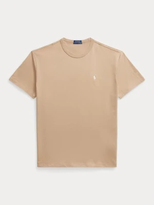 T-shirt basic Polo Ralph Lauren wielbłądzi