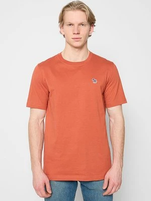 T-shirt basic Paul Smith pomarańczowy