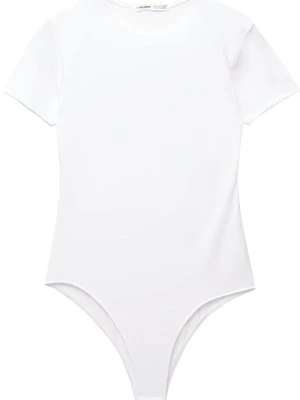 T-shirt basic PULL&BEAR biały