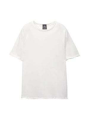 T-shirt basic PULL&BEAR biały