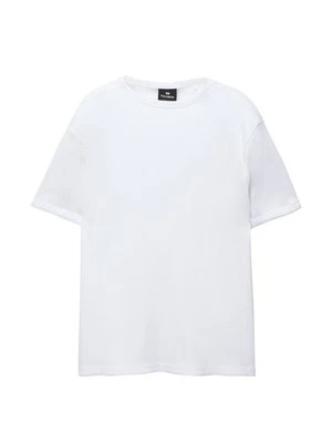 T-shirt basic PULL&BEAR biały