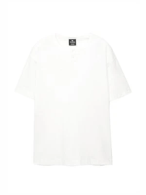 T-shirt basic PULL&BEAR biały