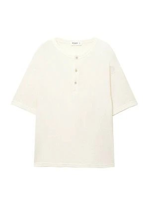 T-shirt basic PULL&BEAR biały