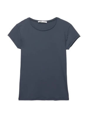 T-shirt basic PULL&BEAR granatowy