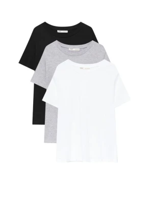 T-shirt basic PULL&BEAR szary