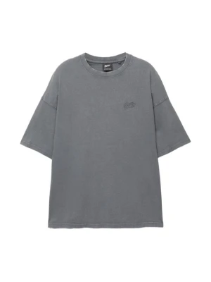 T-shirt basic PULL&BEAR szary