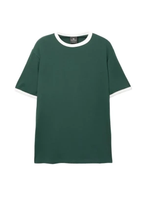 T-shirt basic PULL&BEAR zielony