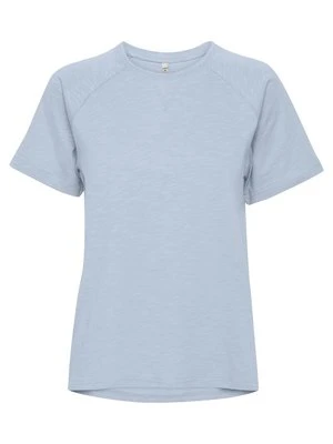 T-shirt basic PULZ niebieski