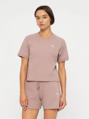 T-shirt basic Puma jasnoróżowy