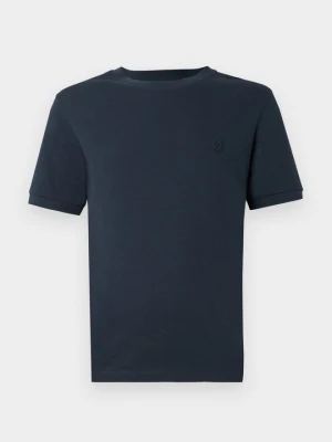 T-shirt basic QUARTZ Co. granatowy