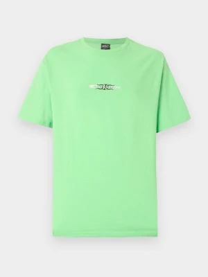 T-shirt basic Quiksilver zielony neon