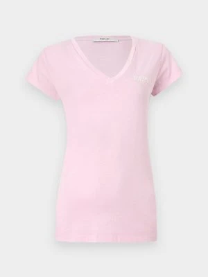 T-shirt basic Replay różowy