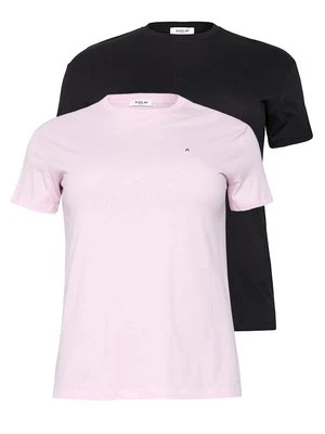 T-shirt basic Replay różowy