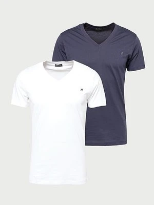 T-shirt basic Replay niebieski