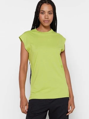 T-shirt basic Replay jasnozielony