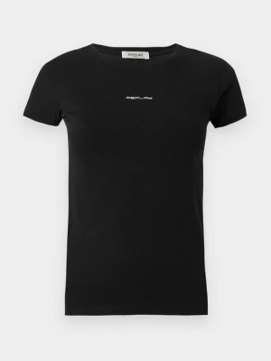 T-shirt basic Replay czarny