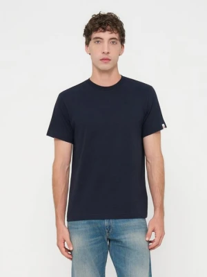 T-shirt basic Replay granatowy