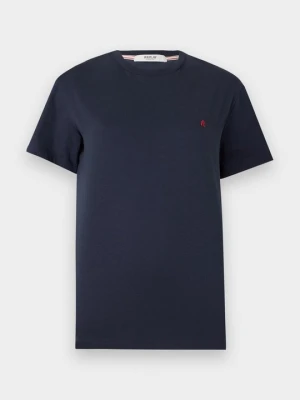 T-shirt basic Replay granatowy