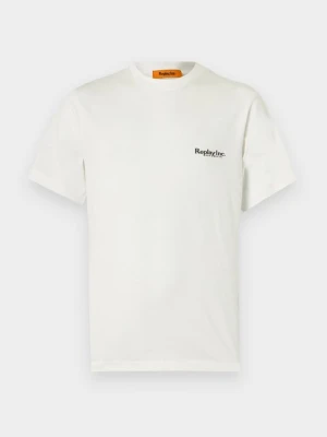 T-shirt basic Replay mleczny