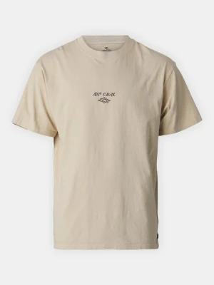 T-shirt basic Rip Curl beżowy