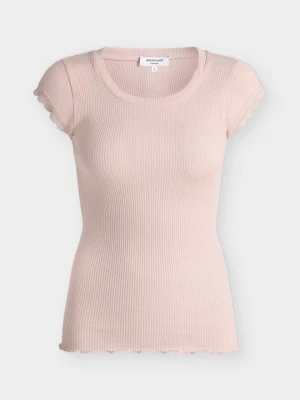 T-shirt basic Rosemunde jasnoróżowy
