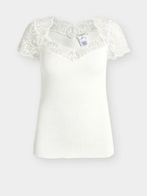 T-shirt basic Rosemunde mleczny