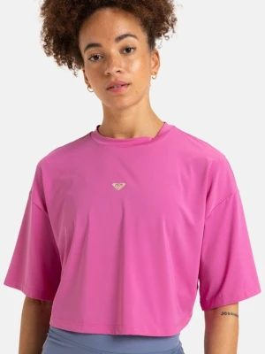 T-shirt basic Roxy różowy