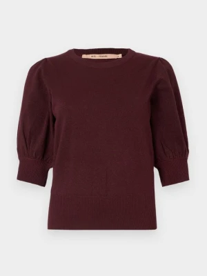 T-shirt basic Rue De Femme bordowy