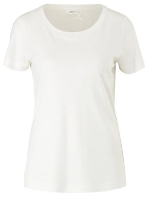 T-shirt basic s.Oliver mleczny