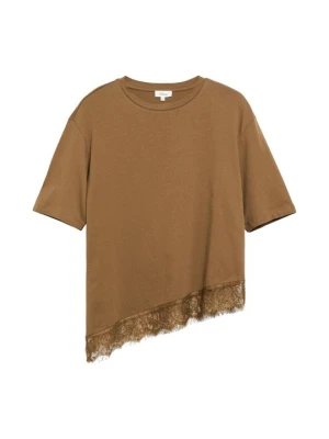 T-shirt basic s.Oliver ciemnobrązowy